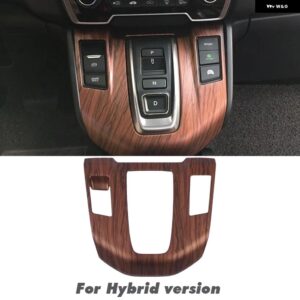 車内 装飾 ピーチウッド ホンダ CRV CR-V 2017 - 20 ピーチウッドグレイン センター コンソール CD パネル カバー トリム - Hybrid version