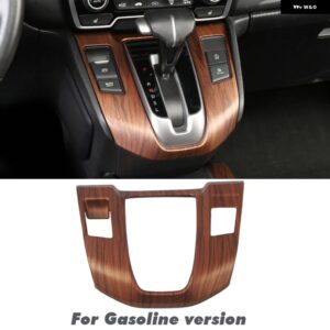車内 装飾 ピーチウッド ホンダ CRV CR-V 2017 - 20 ピーチウッドグレイン センター コンソール CD パネル カバー トリム - Gasoline version