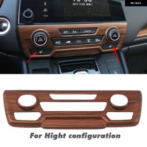 車内 装飾 ピーチウッド ホンダ CRV CR-V 2017 - 20 ピーチウッドグレイン センター コンソール CD パネル カバー トリム - High configuration14