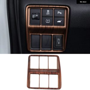 車内 装飾 ピーチウッド ホンダ CRV CR-V 2017 - 20 ピーチウッドグレイン センター コンソール CD パネル カバー トリム - Wood Color