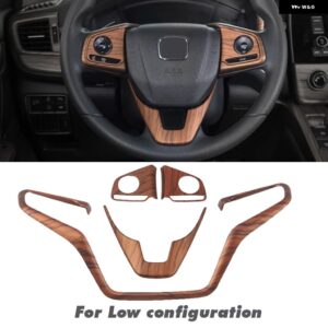 車内 装飾 ピーチウッド ホンダ CRV CR-V 2017 - 20 ピーチウッドグレイン センター コンソール CD パネル カバー トリム - low configuration