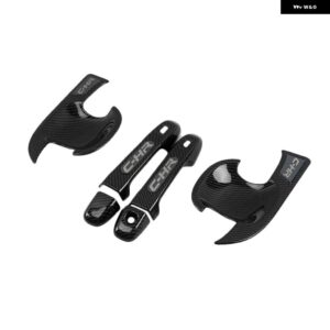 車用 ABS クローム ドアハンドル カバー ドアハンドル アウター ボウル トリム トヨタ CHR C-HR 2021 2016 - 20 - carbon color