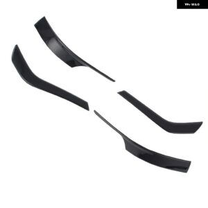 ABS カーボン リアビューサイドドアミラー ストリップレインアイブロウ トリム バックミラー カバー フォルクスワーゲン VW ID.4 ID4 2021 - 23 - Glossy Black