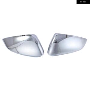 ABS カーボン リアビューサイドドアミラー ストリップレインアイブロウ トリム バックミラー カバー フォルクスワーゲン VW ID.4 ID4 2021 - 23 - Glossy Silver7