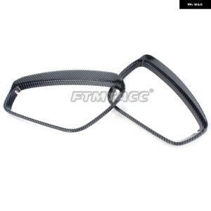 ABS カーボン リアビューサイドドアミラー ストリップレインアイブロウ トリム バックミラー カバー フォルクスワーゲン VW ID.4 ID4 2021 - 23 - carbon color2
