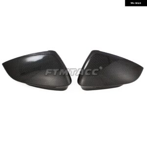 ABS カーボン リアビューサイドドアミラー ストリップレインアイブロウ トリム バックミラー カバー フォルクスワーゲン VW ID.4 ID4 2021 - 23 - carbon color3