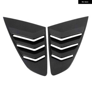 2個 車用サイド ABS デフレクター ベントウィンドウルーバー サイドスクープルーバーカバー トリム ステッカー フォルクスワーゲン アルテオン CC 2018 2019 - black