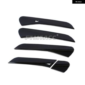 ABSクロームカーボン ドアハンドル カバー ドアハンドル アウター ボウル トリム フォルクスワーゲン ID.4 ID4 2021 - 23 LHD - Glossy Black3