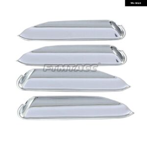 ABSクロームカーボン ドアハンドル カバー ドアハンドル アウター ボウル トリム フォルクスワーゲン ID.4 ID4 2021 - 23 LHD - Glossy Silver4