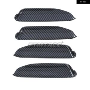 ABSクロームカーボン ドアハンドル カバー ドアハンドル アウター ボウル トリム フォルクスワーゲン ID.4 ID4 2021 - 23 LHD - carbon color
