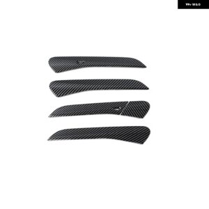 ABSクロームカーボン ドアハンドル カバー ドアハンドル アウター ボウル トリム フォルクスワーゲン ID.4 ID4 2021 - 23 LHD - carbon color2