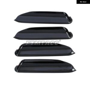 ABSクロームカーボン ドアハンドル カバー ドアハンドル アウター ボウル トリム フォルクスワーゲン ID.4 ID4 2021 - 23 LHD - Glossy Black