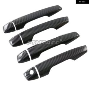 三菱 アウトランダー 2022 2023 2024 ABS カーボン 車アウターサイド ドアハンドル ボウルキャッチカバー トリム LHD - Without hole