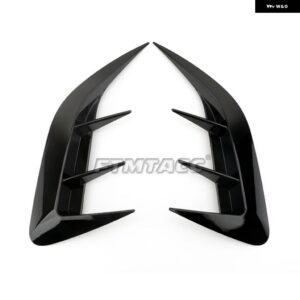 リア バンパー フォグライト ランプ フレーム 装飾 カバー トリム レクサスNX 260 350H NX260 NX350H 2022 2023車ABSアクセサリー 外装 - Glossy Black