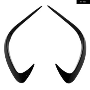 フロント バンパー リップ トリム カバー ステッカー メルセデス ベンツ C クラス W206 2021 2022 C200 C260 C300 AMG カーアクセサリー - black