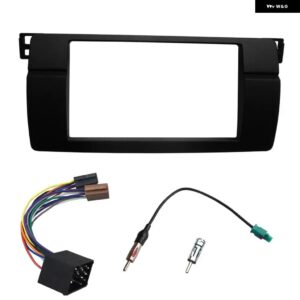 1 DIN 2 DIN ラジオ フェイシア BMW 3シリーズ E46 1998-2005 DVD ステレオ パネル ダッシュ マウント 取り付け トリム キット フレーム CD ベゼル - version A ISO