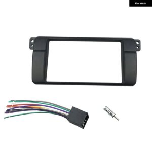 1 DIN 2 DIN ラジオ フェイシア BMW 3シリーズ E46 1998-2005 DVD ステレオ パネル ダッシュ マウント 取り付け トリム キット フレーム CD ベゼル - version B wire