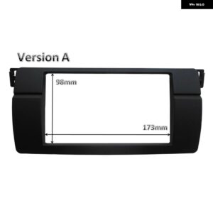 1 DIN 2 DIN ラジオ フェイシア BMW 3シリーズ E46 1998-2005 DVD ステレオ パネル ダッシュ マウント 取り付け トリム キット フレーム CD ベゼル - version A