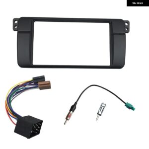 1 DIN 2 DIN ラジオ フェイシア BMW 3シリーズ E46 1998-2005 DVD ステレオ パネル ダッシュ マウント 取り付け トリム キット フレーム CD ベゼル - version B ISO