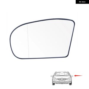 サイドバックミラー ガラスヒーター防曇デフロストドアウィングミラー シート メルセデス ベンツ E C クラス W211 W203 01-07 - B Mirror glass Left