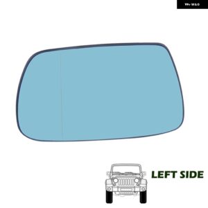 サイドバックミラー ヒーター付きガラスヒーター 曇り止め 霜取り機能付きドアフラットウィングミラー ジープ グランド チェロキー 2005-2010 - Blue Left Side
