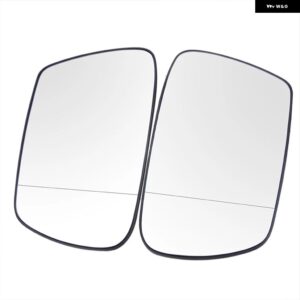 サイドバックミラー ヒーター付きガラスヒーター 曇り止め 霜取り機能付きドアフラットウィングミラー ジープ グランド チェロキー 2005-2010 - White a pair