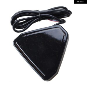 テールサードブレーキランプ フリッカーストップシグナルライト F1 スタイル トライアングル スポーティ リア バンパー パイロットライト BBA - Brake Signal 1