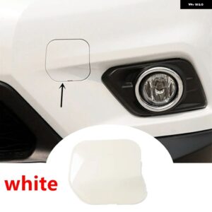 車用フロント バンパー トレーラーアイキャップ リッド 牽引フックカバー 日産 X-TRAIL XTRAIL T32 ROGUE 2014 2015 2016 - 1pcs white