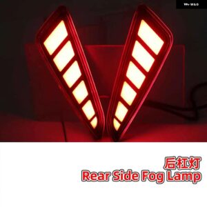 トヨタ C-HR CHR 2016 - 19 ターンイエローシグナル DRL 車用 LED デイタイム ランニングライト デイライトリアブレーキランプ付き - Rear Side Fog Light