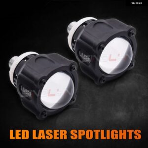 SINOLYN 82500LM LEDレーザースポットライト ハイビーム フォグランプ LEDライト 車用プロジェクターレンズ 車用 ヘッドランプ 防水 レトロフィット - LED Laser Spotlights