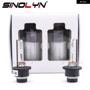 SINOLYN D2S D2C HID キセノン ランプ バイ キセノン プロジェクターレンズ 電球 ヘッドライト アクセサリー RETRODIY 4300K 6000K 8000K 12V 35W - 4300K White Yellow