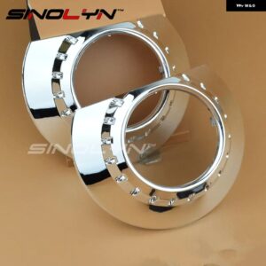 SINOLYN ダスト ベゼル ブラック E46 プロジェクター シュラウド チューニング HELLA 3R G5/KOITO Q5/WST バイ キセノン レンズ 交換用 - B shrouds