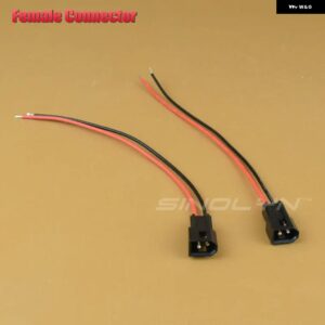 SINOLYN オス/メスコネクタ バイ キセノン プロジェクターレンズ KOITO Q5/HELLA 3R G5/WST ハイロービーム配線 カーライトアクセサリー - Female Connector