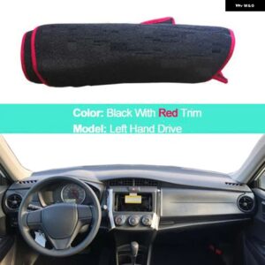 2層式カー ダッシュボード カバー ダッシュマット ダッシュマット カーペットケープ トヨタ カローラ アクシオ 2012 - 2019 RHD LHD サンシェード ダッシュ - LHD red