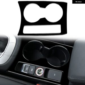 アウディ Q3 2015 - 18 カーアクセサリー ブラック インテリア オートセンター コントロール カップ ホルダー トリム ステッカー ABSデコレーション - Black LHD