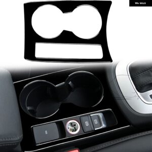 アウディ Q3 2015 - 18 カーアクセサリー ブラック インテリア オートセンター コントロール カップ ホルダー トリム ステッカー ABSデコレーション - Black RHD