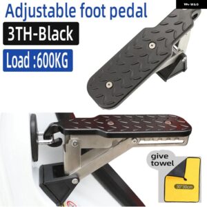 車用ドアステップ エクストラロング - 両足を サポート シャークタンクカーで紹介 ツーソン年式2004-2024 NX4 TL LM JM ステンレス - black