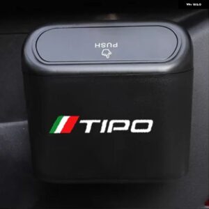 プラスチック 車ゴミ箱フィアット パンダ 500 500X 500L TIPO PUNTO BRAVO STILO デカール アクセサリー - TIPO