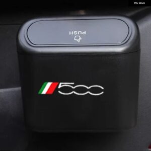 プラスチック 車ゴミ箱フィアット パンダ 500 500X 500L TIPO PUNTO BRAVO STILO デカール アクセサリー - 500