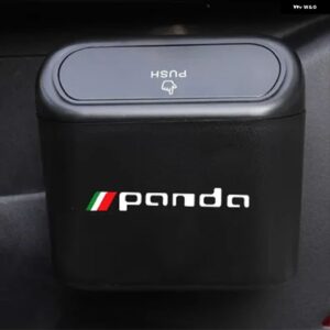 プラスチック 車ゴミ箱フィアット パンダ 500 500X 500L TIPO PUNTO BRAVO STILO デカール アクセサリー - Panda