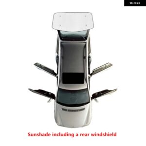 フォルクスワーゲン VW トゥーラン MK2 5T 2016~2023 フル フロントガラス サラウンドサンシェード サイドウィンドウ バイザー シャビーカーアクセサリー 20 - Rear Windshield