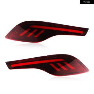 車用点滅2個 車用LED ホンダ CRV 2017 2018 2019 多機能 12V LED リフレクター ランプ リアランプ バンパー ライト ブレーキライト - Model C