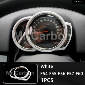 車用タコメーターデコレーションカバー BMW MINI ONE COOPER S F54 F55 F56 F57 F60 内装 カスタム アクセサリー カー用品 - White