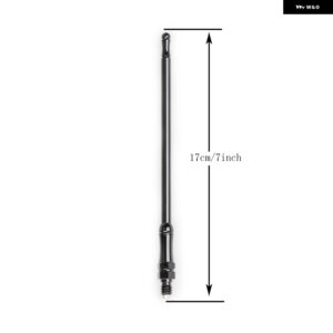 17CM/33CM メタルアンテナ ジープ ラングラー JK JL 2007-2022 車 外装 カスタム アクセサリー - Black 17cm