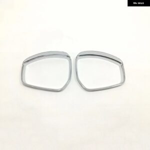 ジャガー F-PACE F PACE 2016-2018 ABS クローム/カーボン アウトサイドドア バックミラー レインアイブロウカバー アクセサリー 2個 - Chrome Rain eyebrow