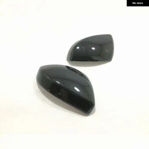 ジャガー F-PACE F PACE 2016-2018 ABS クローム/カーボン アウトサイドドア バックミラー レインアイブロウカバー アクセサリー 2個 - Carbon Fiber