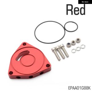 EPMAN ターボブローオフ バルブ プレート スペーサー BOV 1.5T クーペ アルミ ビレット ホンダ シビック 2015-2021 EPAA01G88K - Red