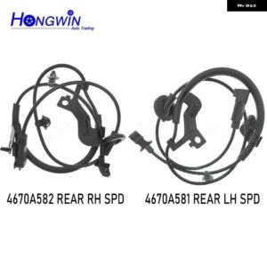 リア 左 右 ABS センサー 三菱 ASX アウトランダー II 1.8 2.0 2.2 2.4 I DI-D CW1W CW4W CW5W CX4A GA2W 4670A581 4670A582 - set