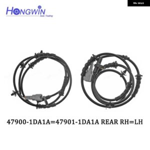 リアフロント ABS ホイールスピードセンサー 07-13 日産 X-TRAIL ROGUE S35 T31 T31Z 2.5L L4 2.5L 47910-1DA1A 47911-1DA1A 47900-JG000 - Rear 2PCS