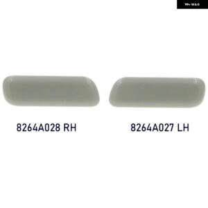 ヘッドライト ウォッシャーノズル キャップ 三菱 パジェロ V93 V97 2006 - 19 - SET (grey)